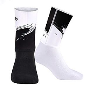 Socks Bike / Cycling Breathable Cycling 1 Pair Funny Polyster Lycra Cotton Black M L / Mountain Bike MTB miniinthebox