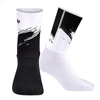 Socks Bike / Cycling Breathable Cycling 1 Pair Funny Polyster Lycra Cotton Black M L / Mountain Bike MTB miniinthebox - thumbnail