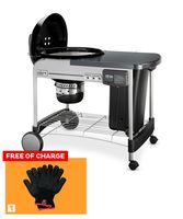 Weber Grill Performer Deluxe Gourmet BBQ System 57cm with Free Weber Grill Gloves Large