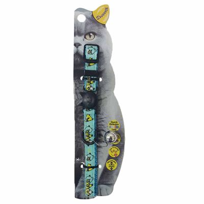 Swooosh Angry Birds Nylon Safe Cat Collar - Blue