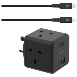 Switch Tc-S300 Travel Charger Dual Wall 65W Type-C PD Black (ACSWTTC300BLK)
