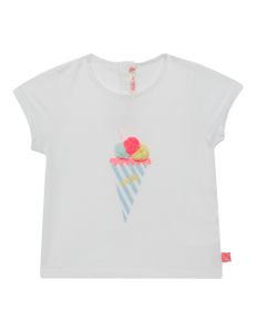 Billieblush Round Neck T-Shirts - White