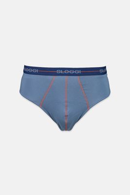 Mens One Piece 3D Stretch Cotton Hipster Brief Blue Mens One Piece 3D Stretch Cotton Hipster Brief Blue