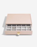 Stackers Classic Trinket Drawer Blush Pink 18 x 25 x 5.6 cm - thumbnail