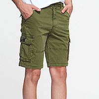 Men's Hiking Shorts Hiking Cargo Shorts Military Summer Outdoor 12 Regular Fit Ripstop Quick Dry Multi Pockets Breathable Cotton Bottoms Yellow Army Green Black Grey Dark Blue Work Hunting Fishing Lightinthebox - thumbnail