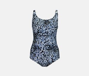 Womens Starburst One-Piece Swimsuit  Blue Combo