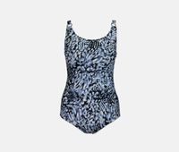 Womens Starburst One-Piece Swimsuit  Blue Combo - thumbnail