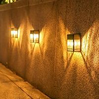 Solar Wall Lamp Tungsten Bulb Outdoor Waterproof Solar Night Lamp Courtyard Landscape Fence Step Porch Wall Decor Lighting Lightinthebox