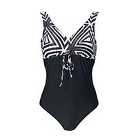 Women's One Piece Swimsuit Spandex Swimwear Bodysuit Quick Dry Breathable Sleeveless Swimming Surfing Water Sports Summer Lightinthebox - thumbnail