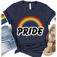LGBT LGBTQ T-shirt Pride Shirts Rainbow Pride Lesbian Gay T-shirt For Unisex Adults' Hot Stamping Pride Parade Pride Month Lightinthebox
