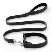 Helepet Nylon Dog Leash Collar Set Black Small