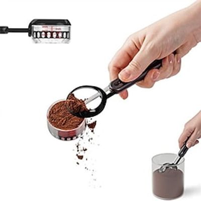 Coffee Protein Powder Measuring Spoon Adjustable Capacity Long Handle Soup Spoon Suitable for Fitness Enthusiasts Protein Powder and Coffee Powder Lightinthebox