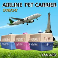 Airline Approved Dog Cat Portable Tote Crate Pet Carrier - thumbnail