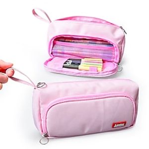 PencilCasePenPouchMarkerBag Wear-Resistant Multifunction With Zipper Canvas for School Office Student Lightinthebox