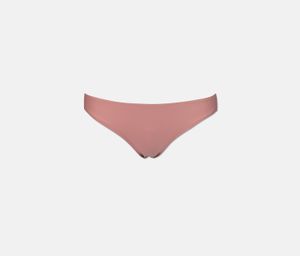 Womens Basic Button Plain Bikinis  Old Rose
