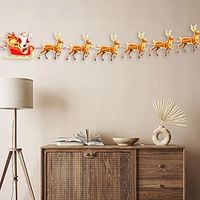 Christmas Decorations Paper Holiday Banners Pull Flags Cartoon Bunting Pull Flowers Christmas Holiday Party Decorations miniinthebox - thumbnail