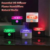 Salt Lamp Humidifier Electric Essential Oil Aroma Diffuser Ultrasonic Humidifier Aromatherapy Diffuser Air Purifier Sprayer Lightinthebox - thumbnail