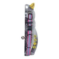 Swooosh The Glow Park Nylon Reflective Safe Cat Collar - Pink