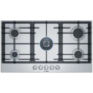 Bosch Gas hob | 90 cm Stainless steel | 5 Burner | PCQ9B5O90M