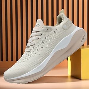 Men's Sneakers Fleece lined Walking Vintage Casual Outdoor Daily Leather Warm Height Increasing Comfortable Lace-up Beige  White White  green Black Fall Winter Lightinthebox