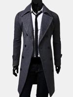 Slim Fit Wool Trench Coat