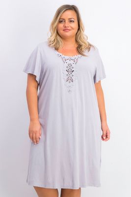 Womens Knit Sleep Dress Steely Glacier Womens Knit Sleep Dress Steely Glacier