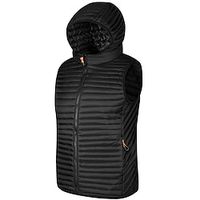 Men's Puffer Vest Quilted Vest Outdoor Daily Wear Vacation Going out Fashion Basic Fall  Winter Zipper Pocket Polyester Warm Plain Zipper Hooded Regular Fit Black Green Dark Blue Beige Vest Lightinthebox - thumbnail