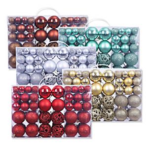 Christmas Ball Gift Box 100pcs Set 3-6cm Family Christmas Decorations Christmas Tree Pendant miniinthebox