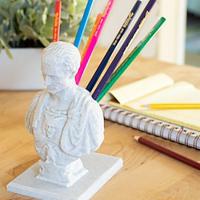 Julius Caesar Bust Pencil Holder - Resin Pen Storage Holder Stand - Decorative Desk Marker Holder Organizers, Creative Desk Decor for Dorm Home Lightinthebox