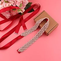 Satin Tulle Wedding Party Evening Sash With Belt Appliques Crystals Rhinestones Women's Sashes Lightinthebox Satin Tulle Wedding Party Evening Sash With Belt Appliques Crystals Rhinestones Women's Sashes Lightinthebox