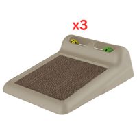 Georplast Flipper Cat Toy & Scratcher - Beige (Pack of 3) Georplast Flipper Cat Toy & Scratcher - Beige (Pack of 3)