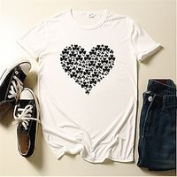 Heart Fashion Outdoor Casual Men's 3D Print T shirt Tee Sports Outdoor Holiday Festival Valentine's Day T shirt Black White Yellow Short Sleeve Crew Neck Shirt Spring  Summer Clothing Apparel S M L Lightinthebox - thumbnail