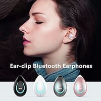 Single Earclip Fone Bluetooth Earphones Wireless Headphones Sports Headset Gamer No Ear Pain TWS Earbuds Blutooth Earphone Lightinthebox