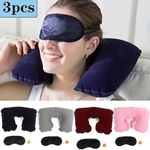 Supply Pvc Flocked U-Shaped Opp Bags for Camping, Tourism, And Three Treasures. Inflatable Pillows with Printed Logo Support miniinthebox