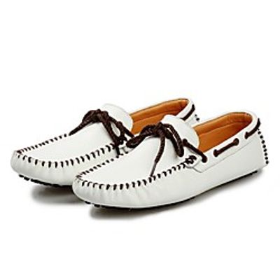 new foreign trade men's shoes peas shoes everyday casual shoes driving men's shoes lace-up fashion casual trendy leather shoes men's business shoes Lightinthebox