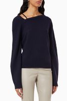 Asymmetric Sweater in Wool - thumbnail