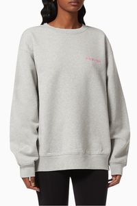 Helmut Lang Logo Jersey Sweatshirt