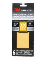 3M 320-Grit Sandpaper Gold 5 sheets - thumbnail