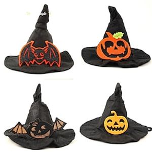 Halloween Pet Hat Witch Hat Pumpkin Funny Dog Halloween Hat Pet Party Supplies Lightinthebox
