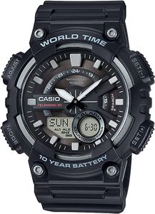 Casio Mens Quartz Watch, Analog-Digital Display and Resin Strap AEQ-110W-1A