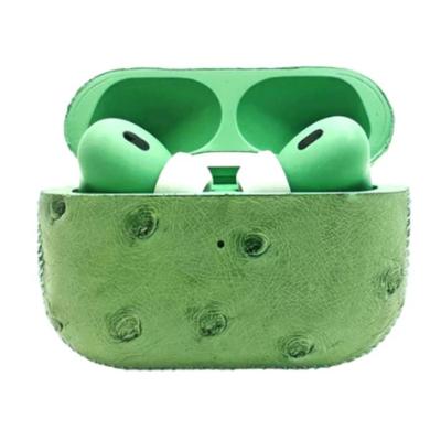 Customized Apple AirPods Pro 3 Leather Ostrich Green