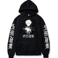 Inspired by Jujutsu Kaisen Fushiguro Megumi Anime Cartoon Polyster Print Harajuku Graphic Kawaii Hoodie For Women's  Men's Lightinthebox - thumbnail