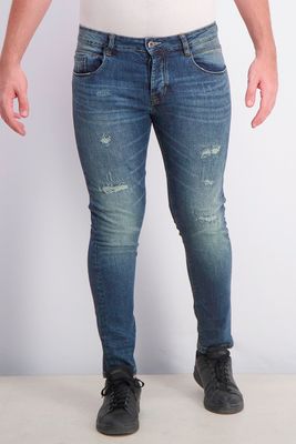 Mens 5 Pocket Jeans Blue Mens 5 Pocket Jeans Blue