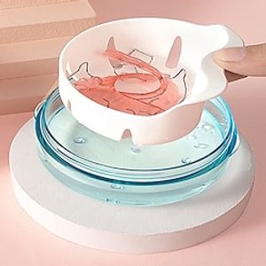 1pc Retainer Case Portable Invisible Retainer Storage Case Denture Cleaning And Orthodontic Case With Mirror Double-layer Tooth Storage Case  Outdoor Portable Travel Necessary Lightinthebox