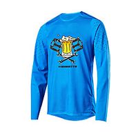 CAWANFLY Men's Long Sleeve Cycling Jersey Summer Royal Blue Bike Top Mountain Bike MTB Road Bike Cycling Quick Dry Sports Clothing Apparel  Micro-elastic Lightinthebox - thumbnail