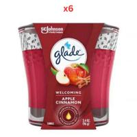 Glade Candle Apple & Cinnamon 3.4Oz Pack Of 6