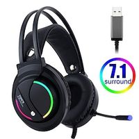 Gaming Headset 7.1 Surround Sound USB 3.5mm Wired Game Headphones with Microphone Stereo LED USB Headphone For PC PS4 XBOX ONE Gamers miniinthebox - thumbnail