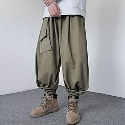 Men's Cargo Pants Cargo Trousers Baggy Techwear Pocket Plain Comfort Breathable Outdoor Daily Going out Cotton Blend Fashion Casual Gray Green Black Lightinthebox Men's Cargo Pants Cargo Trousers Baggy Techwear Pocket Plain Comfort Breathable Outdoor Daily Going out Cotton Blend Fashion Casual Gray Green Black Lightinthebox