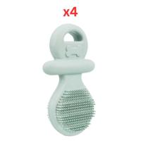 Trixie Junior Pacifier Natural Rubber Toy for Dogs - Green (Pack of 4)