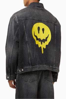 Drip Peace Large Fit Jacket in Organic Denim Drip Peace Large Fit Jacket in Organic Denim
